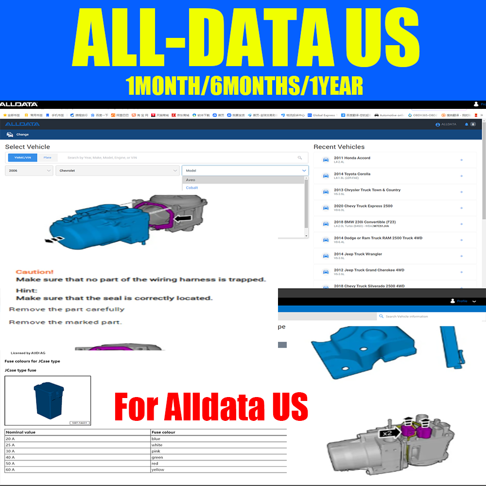 Workshop Tools Diagram - 2026 Alldata US Vollversion Online Login-Konto