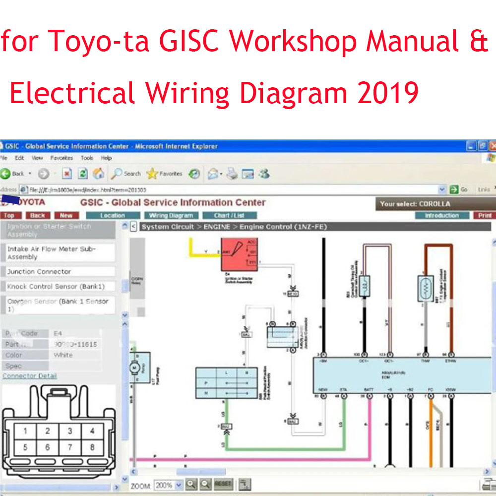 Workshop Tools Diagram - ECU-Reparatur GISC Werkstatthandbuch Serviceinformationswerkzeug Autoreparatur ECU