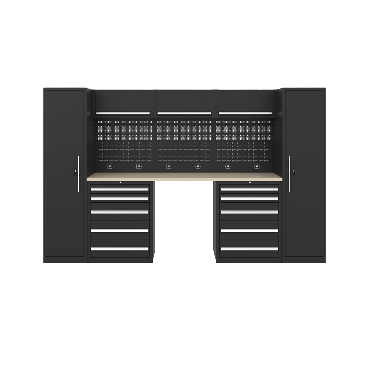 Workshop Tools Storage - Modulares Werkzeugaufbewahrungssystem in Industriequalität Komplettes Werkstatt-Aufbewahrungssystem