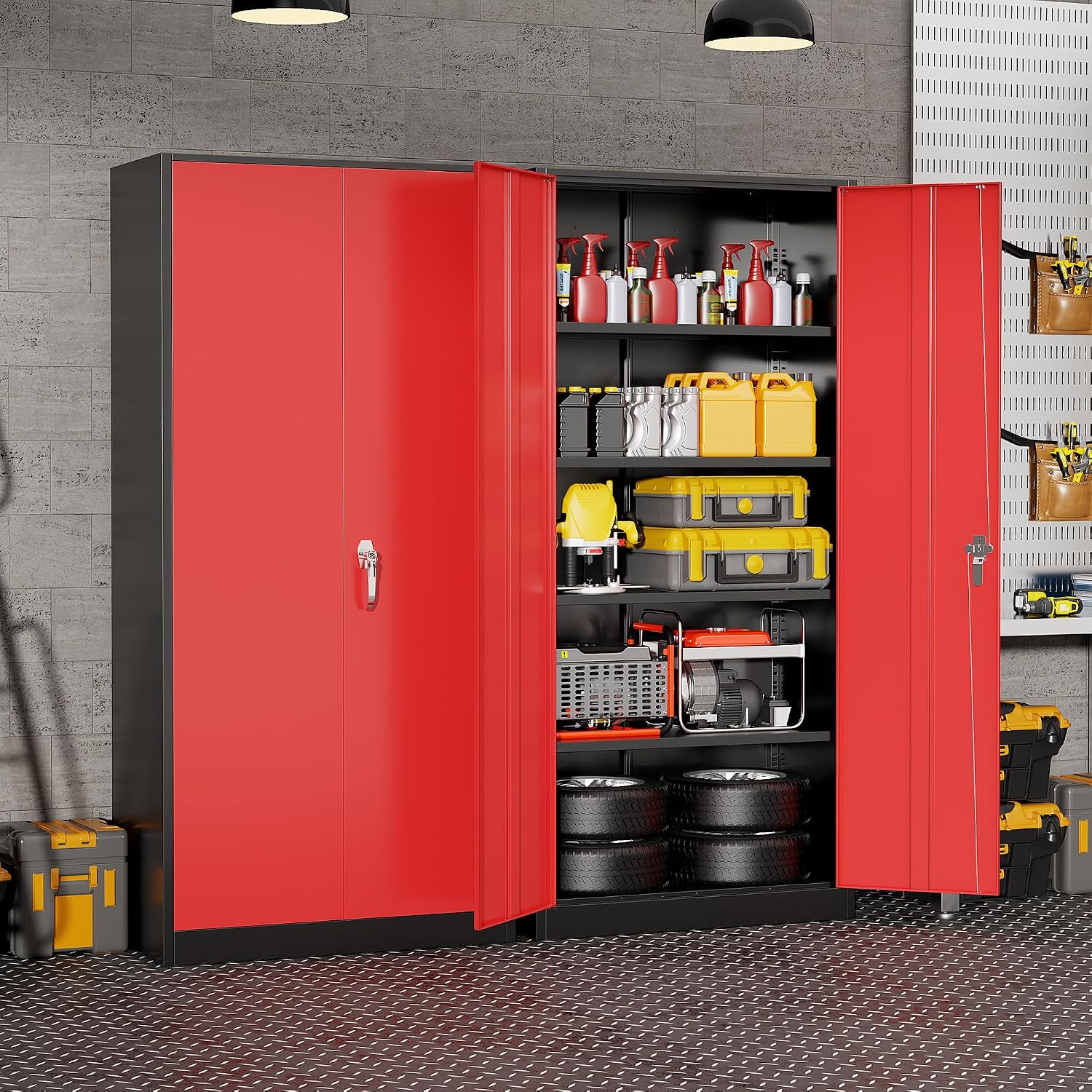 Robuster Metall-Garagenschrank – Workshop Tools Storage Bewertung und Preis